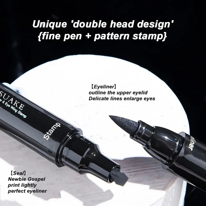 2 In1 Stamp Liquid Eyeliner Pencil Water Proof  Eye Liner Pen