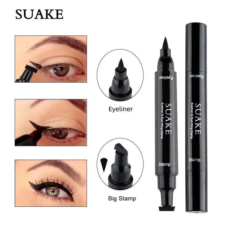 2 In1 Stamp Liquid Eyeliner Pencil Water Proof  Eye Liner Pen