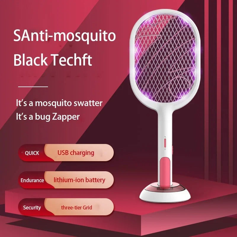 2 in 1 Mosquito Killer LED Trap Flies USB Rechargeable household