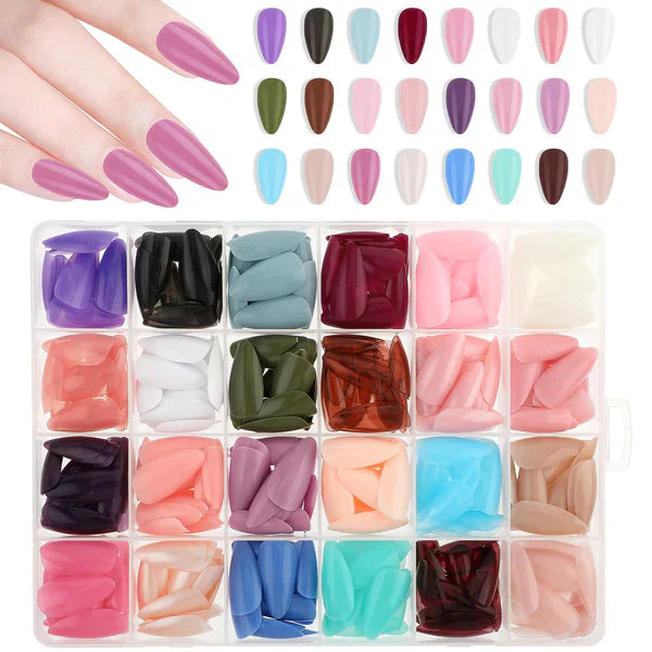 ARTIFICIAL NAILS PACK - 576 NAILS WITH GLUE