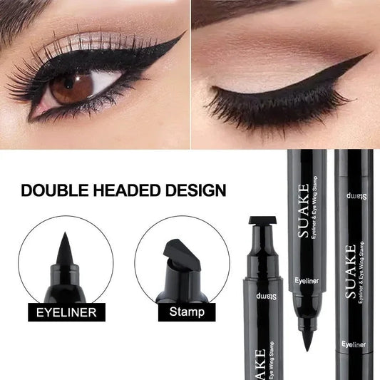 2 In1 Stamp Liquid Eyeliner Pencil Water Proof  Eye Liner Pen