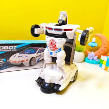 Deformation robot toy car for kids