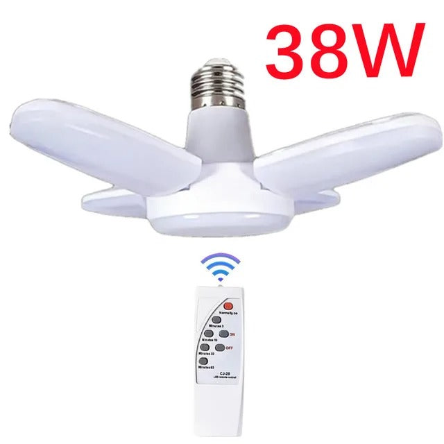 Ceiling Fan with Lighting Lamp E27 Converter Base with Remote Control for Bedroom Living Home